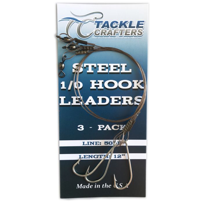 Крючки TACKLE CRAFTERS Steel Hook Leader 3 Pack