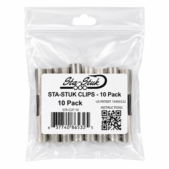 Крючки Sta-Stuk Clips by Fudo Hooks - 10 Pack