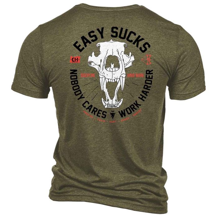 Рыболовная рубашка Cameron Hanes Men's Easy Sucks Bear Skull Short Sleeve Casual Shirt