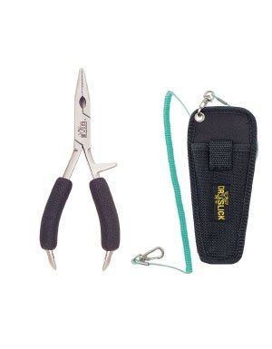 Плоскогубцы рыболова Dr. Slick Chain Nose Pliers - Straight - Satin