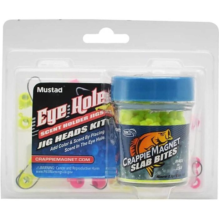 Джиг-головки Trout Magnet Leland's Lures Crappie Magnet Eye Hole Jig Head Bundle - Chartre