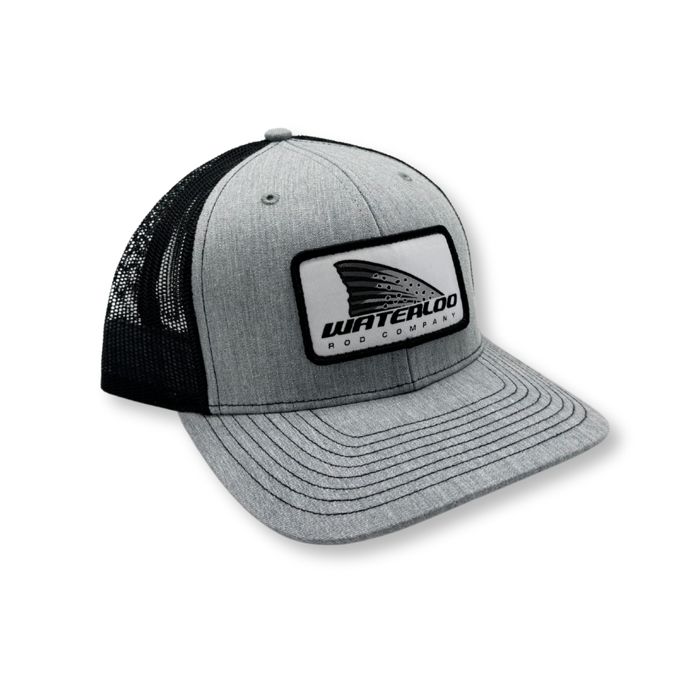 Головной убор Rhodes Headwear Waterloo Heather Gray and Black Cap - Trout Patch