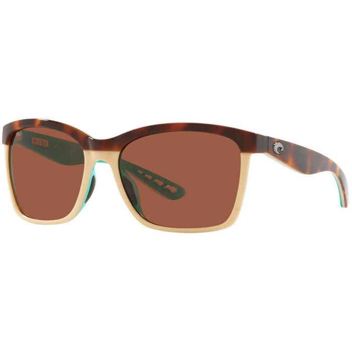 Поляризационные очки Costa Anaa Polarized Sunglasses - Shiny Retro Tortoise Cream Mint/Cop