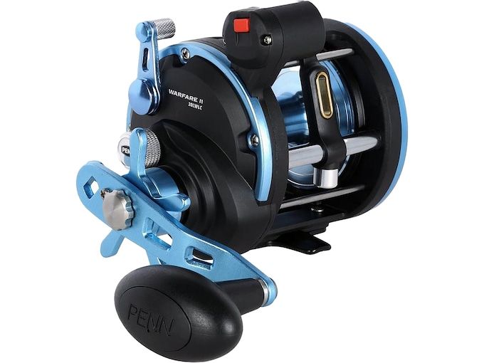 Троллинговая катушка PENN Warfare II 20 Level Wind Line Counter Conventional Reel RH 5.1:1