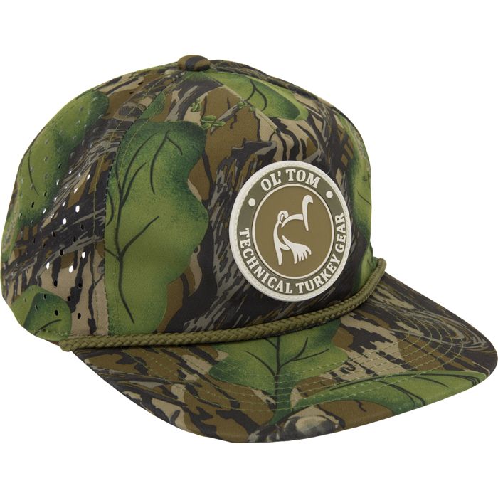 Охотничий камуфляж Ol' Tom Perforated Cap - Mossy Oak Full Foliage / One Size Fits Most