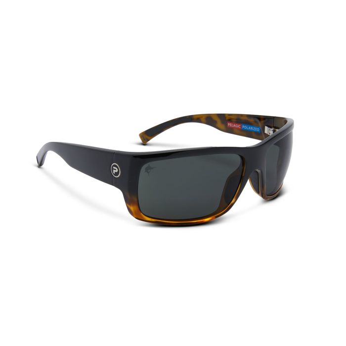 Поляризационные очки Fish Whistle - Polarized Mineral Glass - Black/Tortoise Fade - Grey /
