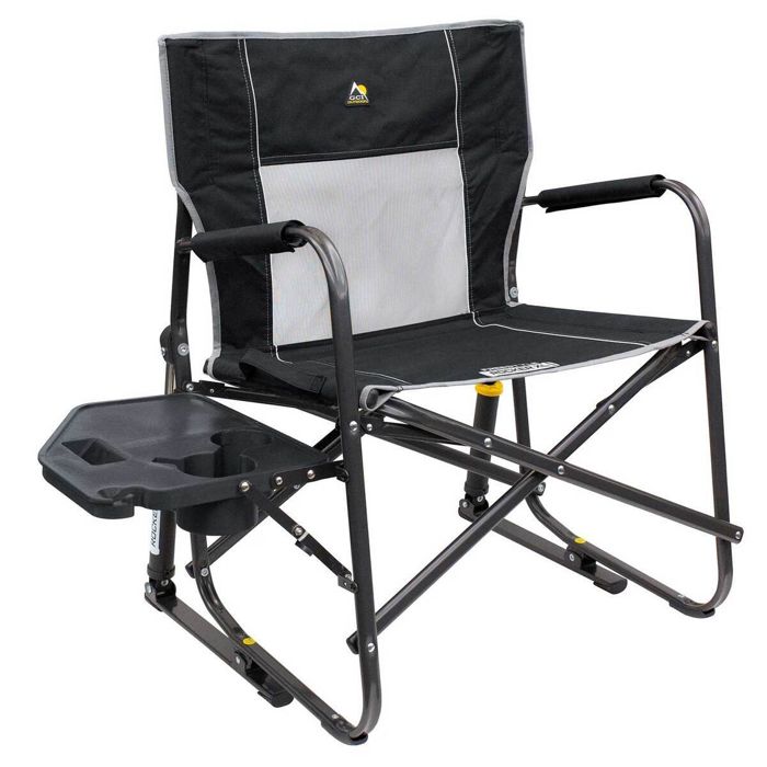 Кемпинговая мебель GCI Outdoor Freestyle Rocker XL with Side Table Rocker Chair - Black