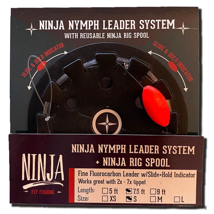 Поводковый материал Ninja Fly Fishing Nymph Leader System - Large - Red / L