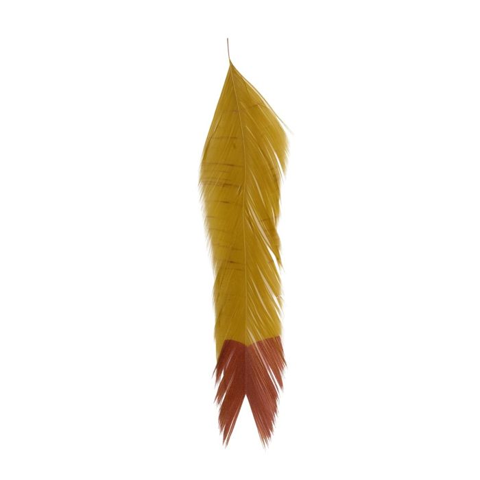 Материал для вязания мушек MFC Galloup's Fish Feathers - Fin Tip - Olive/Red