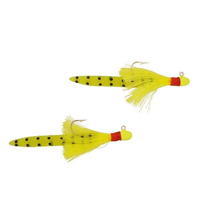 Готовая оснастка H&H Lure Co Inc H&H Speck Tail Lure Rig - Chart/Chart Black Dots, 1/8oz