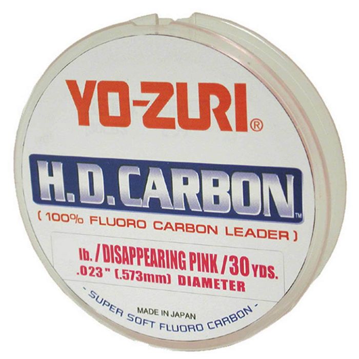 Поводковый материал Yo-Zuri HD Fluorocarbon, 30 lb, 30 ярдов, розовый