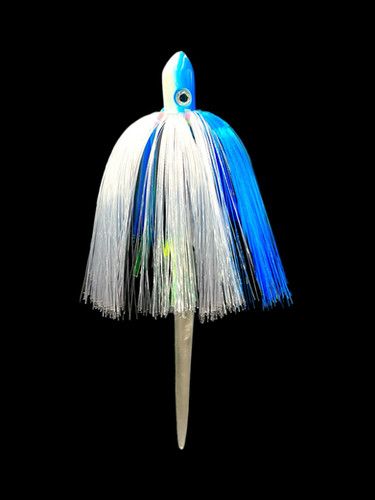Троллинговая приманка Blue/Crystal Joe Shute с хвостом RonZ