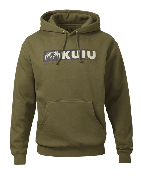 Рыболовная рубашка KUIU Distressed Logo Hoodie | Army