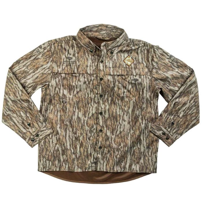 Охотничий камуфляж Ol' Tom Youth Mossy Oak Bottomland Mesh Back Flyweight 2.0 Hunting Shir