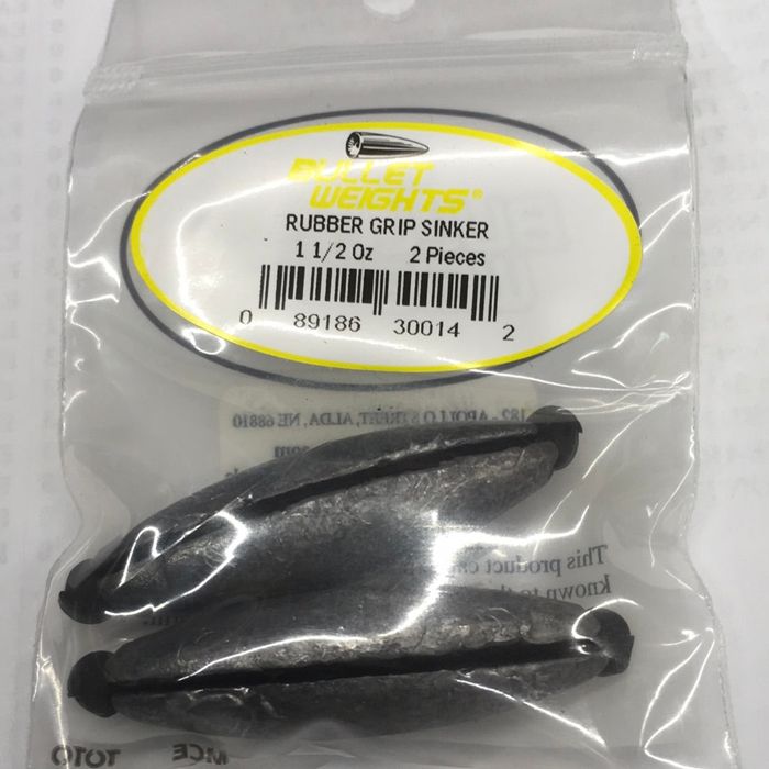 Грузила Bullet Weights Rubber Grip Sinkers