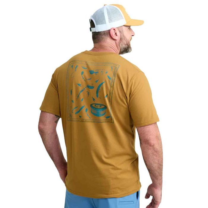 Рыболовная рубашка Huk Men's Trade Tools Short Sleeve Fishing Shirt - Sand Piper - M