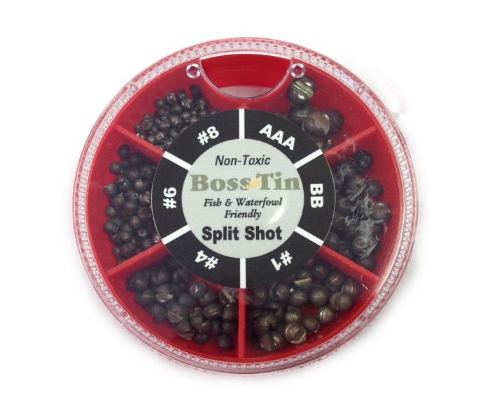 Грузила Boss Tin Lead Free 6-Way Round Split Shot