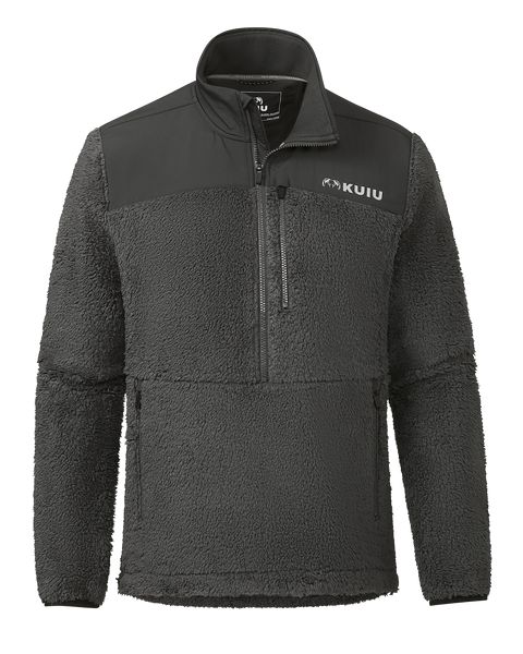 Рыболовная рубашка KUIU Sherpa Fleece Zip Pullover | Asphalt