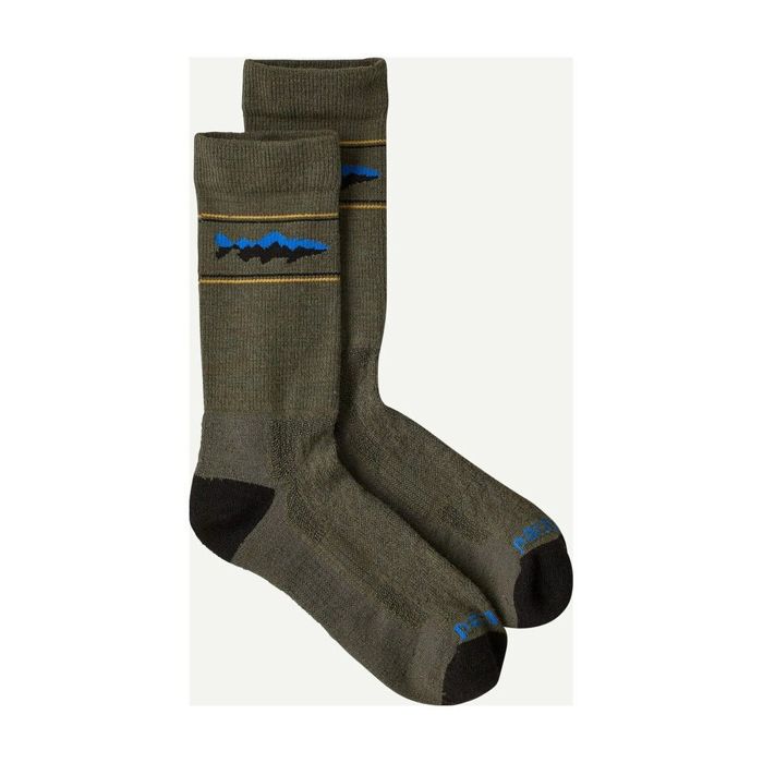 Термобельё Patagonia - Merino Wool Blend Crew Socks - Mountain Trout: Basin Green