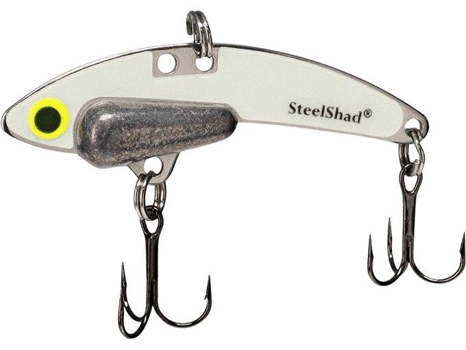 Цикада (блейдбейт) Steel Shad Mini Blade Bait Glow White