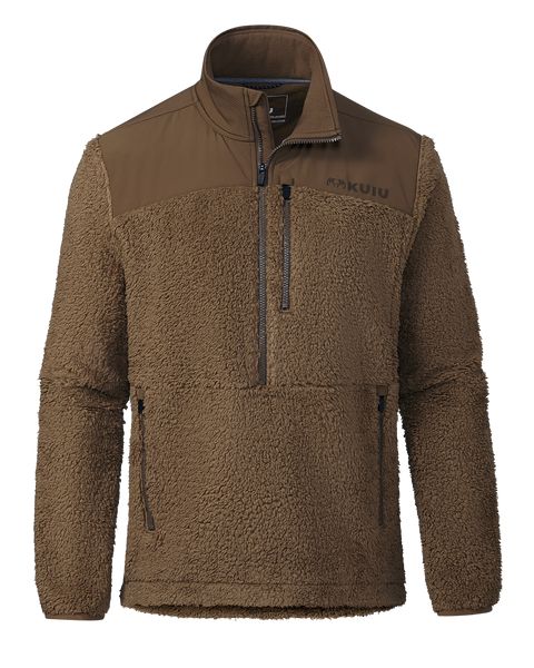 Рыболовная рубашка KUIU Sherpa Fleece Zip Pullover | Grizzly