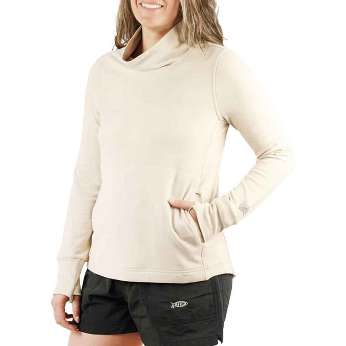 Рыболовная рубашка AFTCO Women's Coastal Layer Funnel Neck Long Sleeve Fishing Shirt - Pel