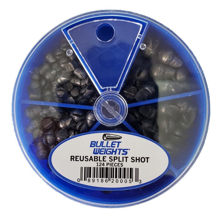 Грузила Bullet Weights Reusable Split Shot Selector 124 pc