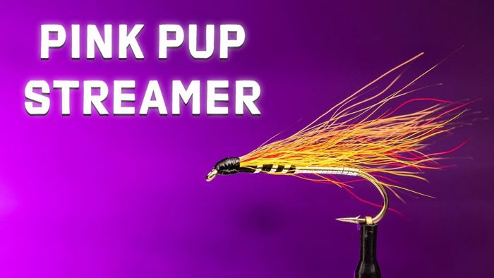 Набор для вязания мушек Trident Pink Pup Streamer Fly Tying Video Material Kit