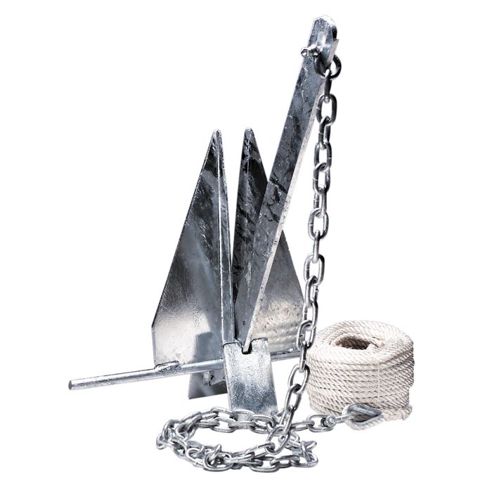 Якорь Overton's #8 Fluke-Style Galvanized Anchor Kit