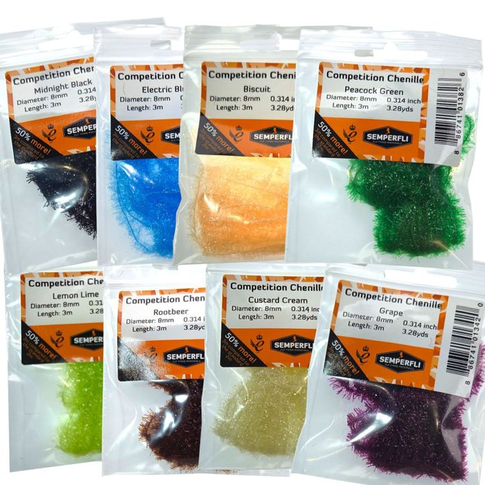 Материал для вязания мушек J. Stockard Fly Fishing Competition Chenille 8mm