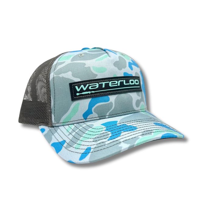 Головной убор Richardson Waterloo Saltwater Duck Camo and Charcoal Cap - Performance Patch