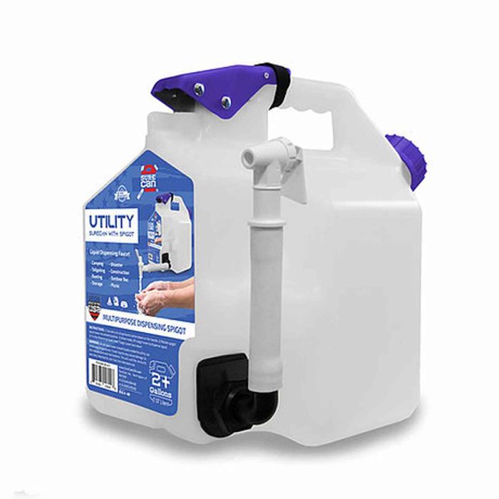 Канистра для воды SureCan Utility 2 Plus Gallon Spigot Portable Water Station - White