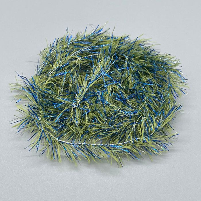 Материал для вязания мушек J. Stockard Fly Fishing Blue Flash Damsel Straggle Hackle