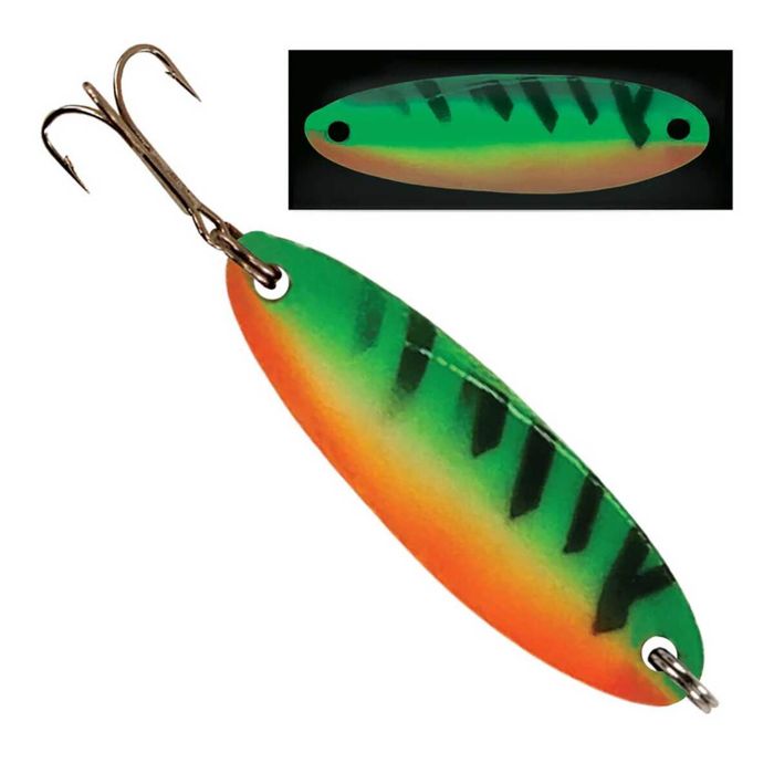 Зимняя приманка Acme Tackle Company KASTMASTER Moonshine Glow Ice Fishing Spoon - Firetige