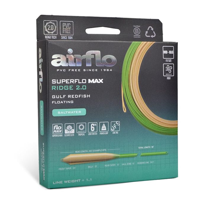 Нахлыстовый шнур Airflo Superflo Max Ridge 2.0 Gulf Redfish Saltwater Fly Line