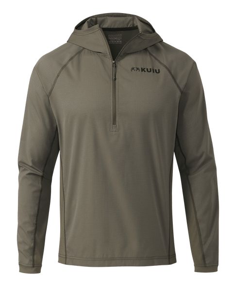 Рыболовная рубашка KUIU Tiburon Hybrid Hoodie | Ash
