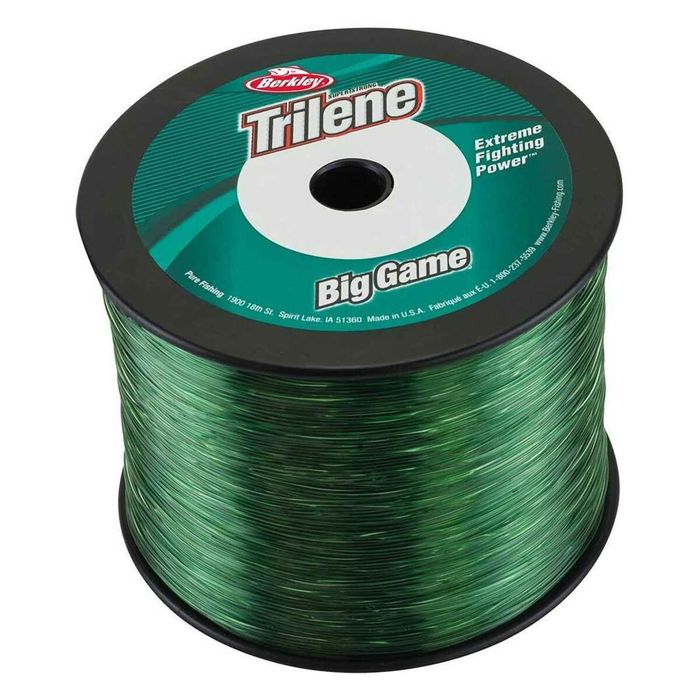 Монофильная леска Berkley Trilene Big Game Monofilament Fishing Line - Green, 50lb, 275yd