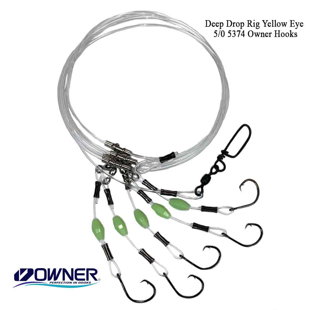 Готовая оснастка Capt. Harry's Products Capt. Harry's Deep Dropping Yellow Eye Rig with 5/