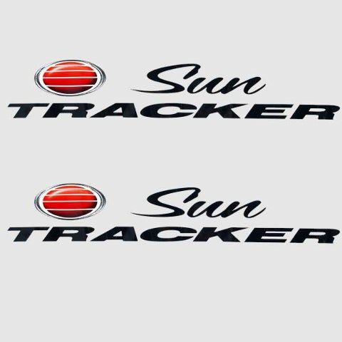 Наклейка для лодки Sun Tracker Boats Sun Tracker Pontoon Boat Logo Decals 125678 | Black/