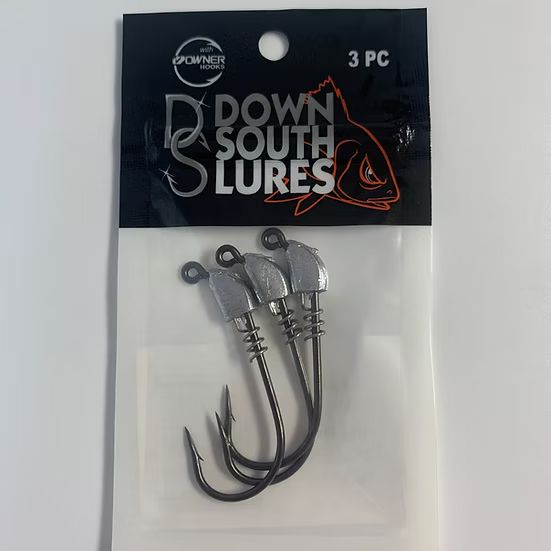 Джиг-головки Down South Lures - Jigheads 3/0, 1/8 oz. SIlver