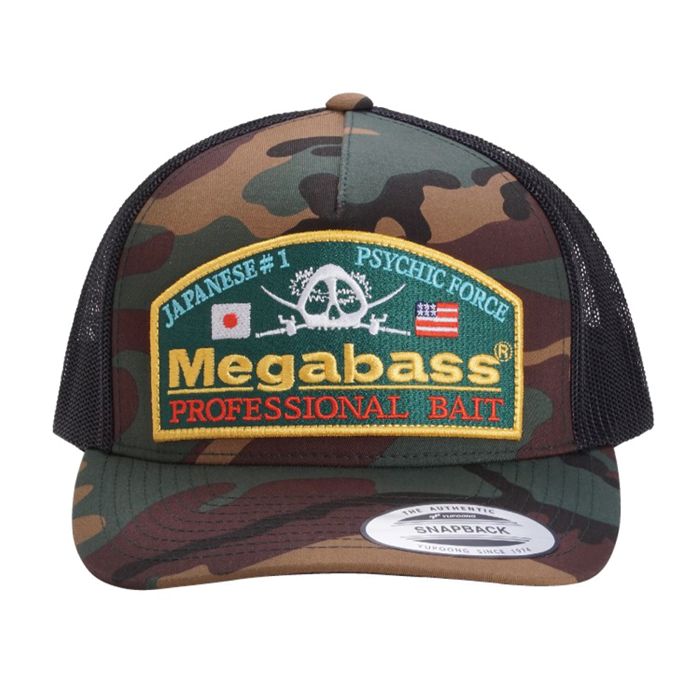 Головной убор Megabass Logo Hats - Psychic Camo Trucker Woodland Classic