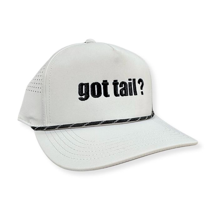 Головной убор Got Tail? White & Black Rope Cap - Got Tail? Logo