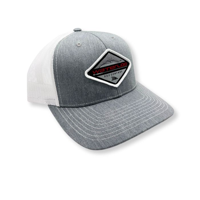 Головной убор Rhodes Headwear Waterloo Heather Gray and White Cap - Diamond Patch