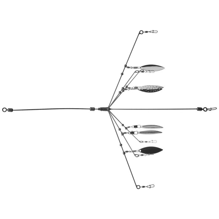 Готовая оснастка Geecrack Stealth 7 Bladed Umbrella Rig