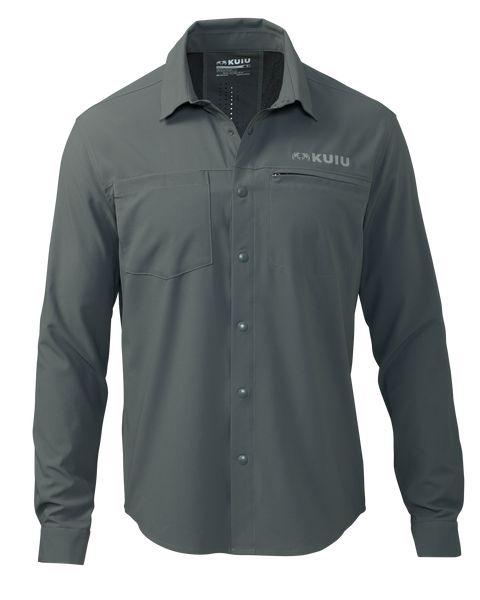 Рыболовная рубашка KUIU Mesa Vented LS Snap Shirt | Stone