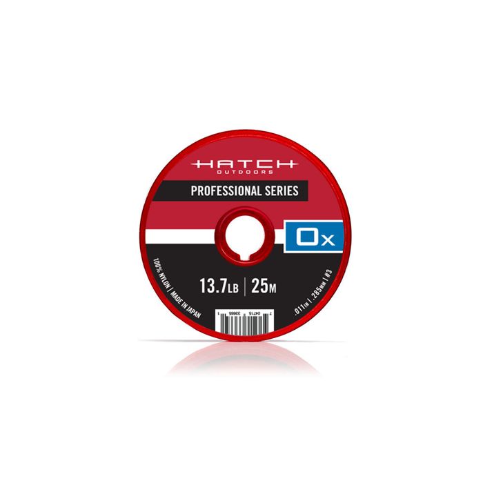Поводковый материал Hatch Outdoors, INC Professional Series Nylon Tippet, 0x-7x, 25M