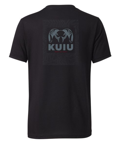 Рыболовная рубашка KUIU Youth Topo Back Logo T-Shirt | Black