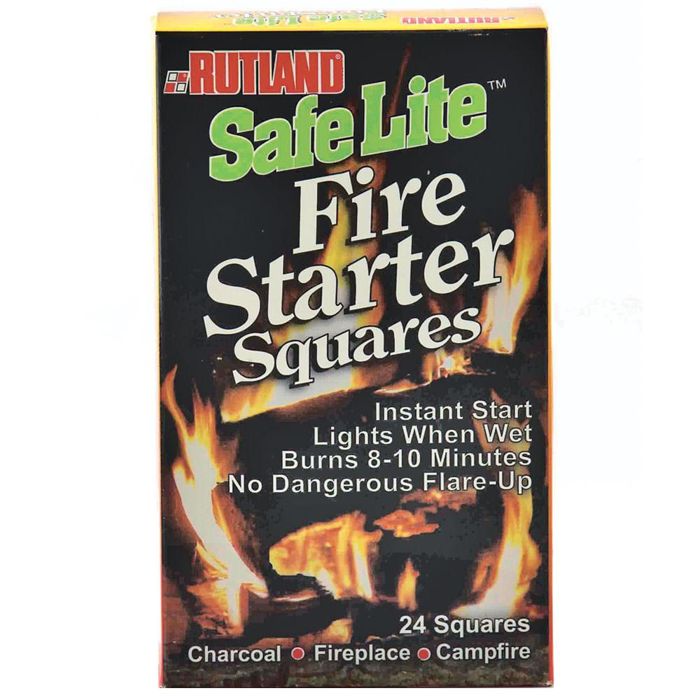 Снаряжение для выживания Rutland Fire Clay Safe Lite Fire Starter Squares