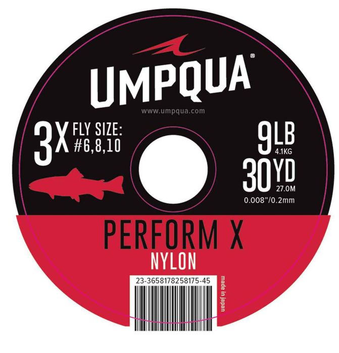 Поводковый материал Umpqua Perform X Nylon Trout Tippet - Clear 30yds
