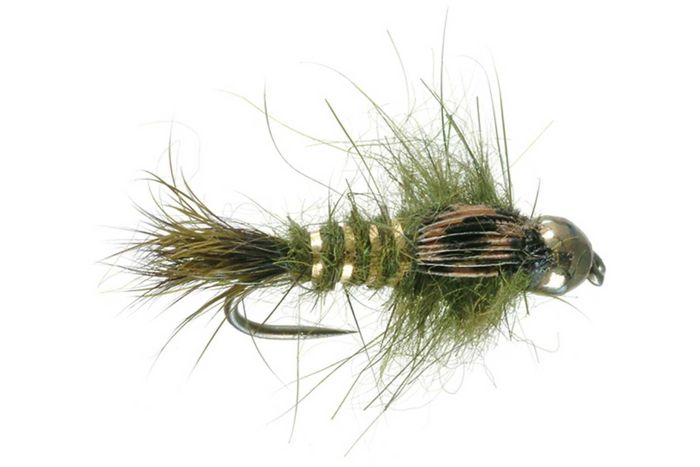 Мушка Umpqua Gold Ribbed Tungsten Bead Hares Ear Fly